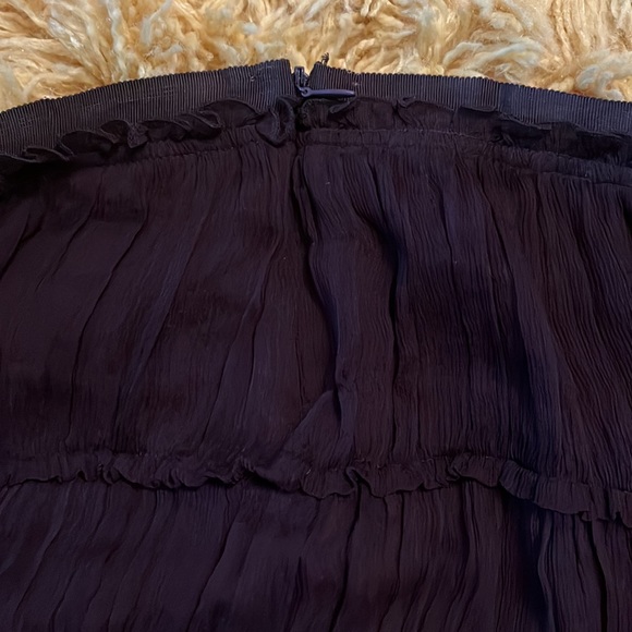 Maxazria Brown Tiered Flowy Skirt - Picture 5 of 5